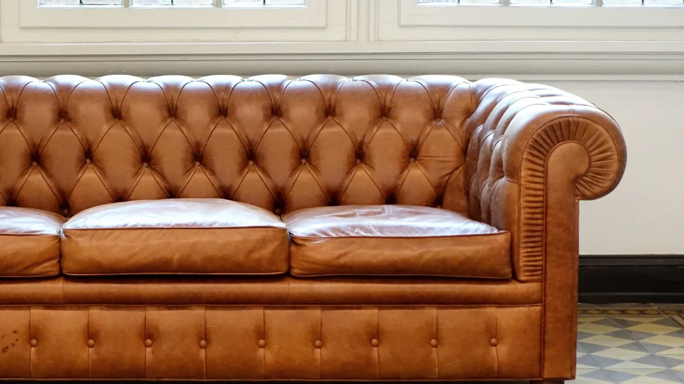 Synthetic leather sofa