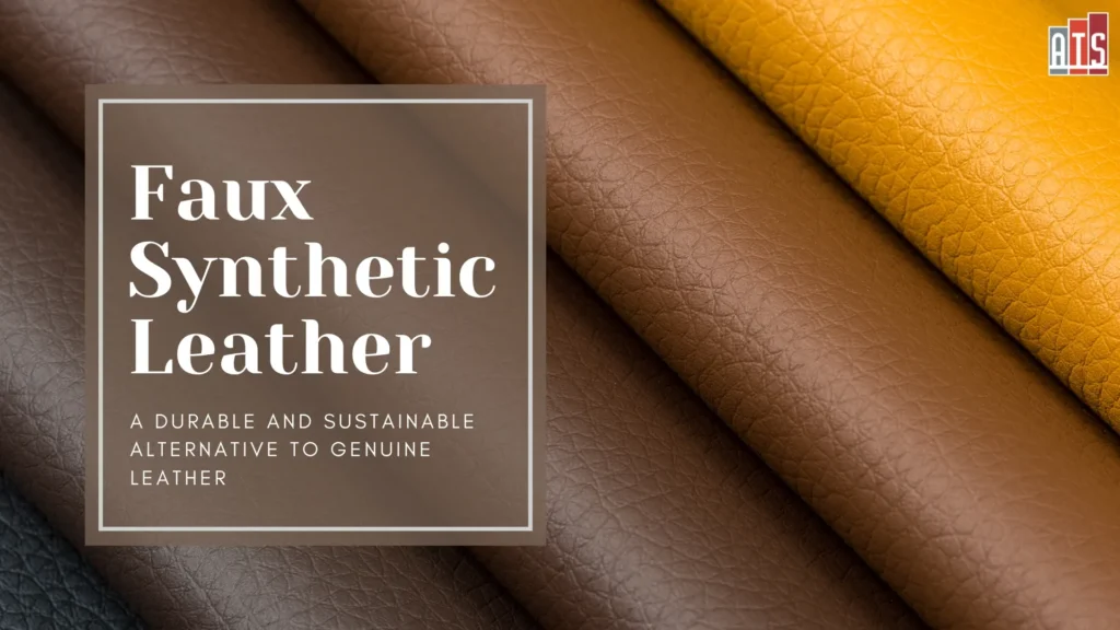 Faux Synthetic Leather Sustainable Alternative to Real Leather 1
