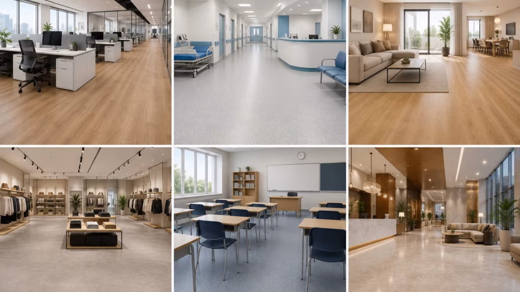 PVC Flooring Application
